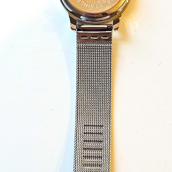 Stitch and Angel Watch Diamond Quartz Watch Mesh Band Wrist for Women Girl - Picture 2 of 5